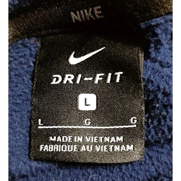 Men's Nike Hoodie Blue Pullover Swoosh Therma Dri Fit Sweatshirt Hoodie - Large - Picture 3 of 5